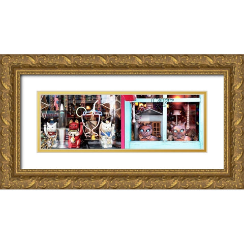 Nagano Cafe 13 Gold Ornate Wood Framed Art Print with Double Matting by Blaustein, Alan