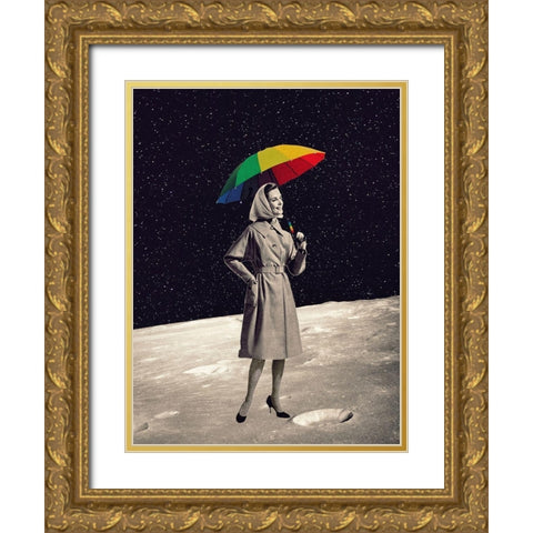 Moon Walk Gold Ornate Wood Framed Art Print with Double Matting by Brothers, Erika C.