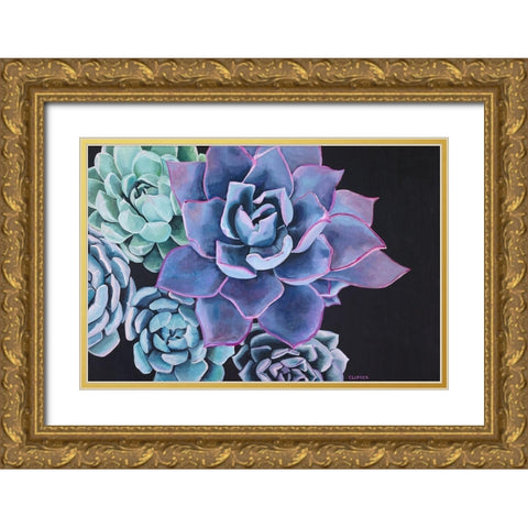Abundance Gold Ornate Wood Framed Art Print with Double Matting by Clumeck, Alana