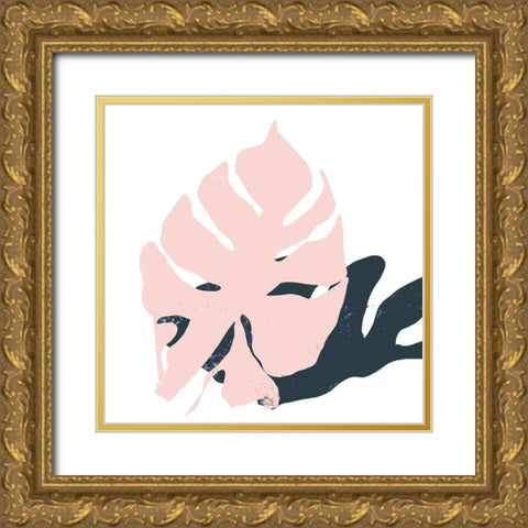 Pink Protector Gold Ornate Wood Framed Art Print with Double Matting by Christine, Niya