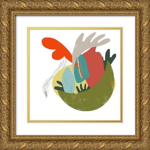 A Bowl of Everything Gold Ornate Wood Framed Art Print with Double Matting by Christine, Niya