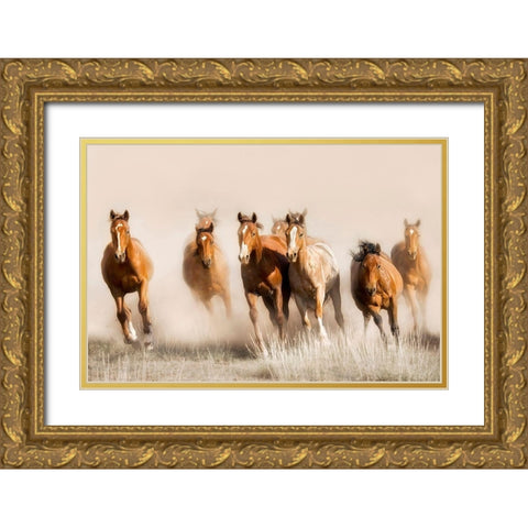 Outlaws Gold Ornate Wood Framed Art Print with Double Matting by Dearing, Lisa