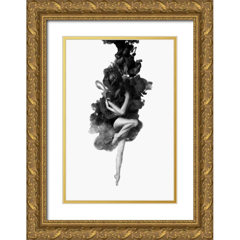 The Born of The Universe Gold Ornate Wood Framed Art Print with Double Matting by Farkas, Robert