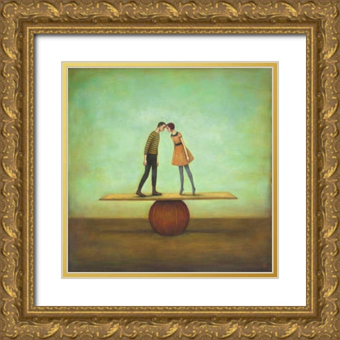 Finding Equilibrium Gold Ornate Wood Framed Art Print with Double Matting by Huynh, Duy