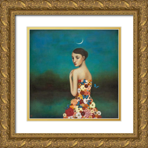 Reflective Nature Gold Ornate Wood Framed Art Print with Double Matting by Huynh, Duy