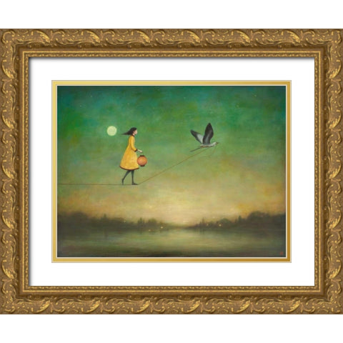 Blue Moon Expedition Gold Ornate Wood Framed Art Print with Double Matting by Huynh, Duy