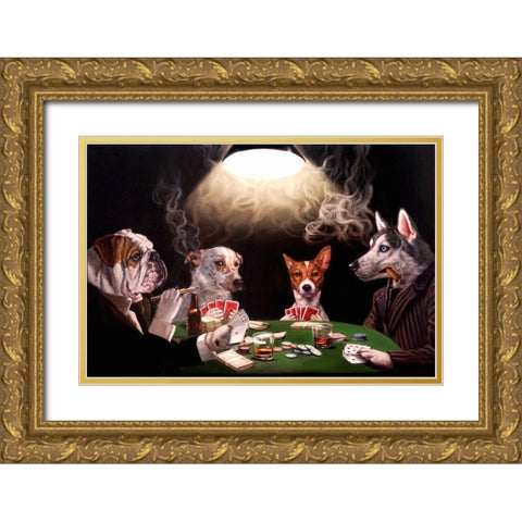 The Bluff Gold Ornate Wood Framed Art Print with Double Matting by Heffernan, Lucia