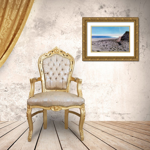 Summer Place Gold Ornate Wood Framed Art Print with Double Matting by Romanello, Diane