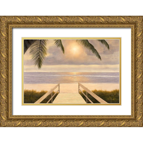Believe Gold Ornate Wood Framed Art Print with Double Matting by Romanello, Diane