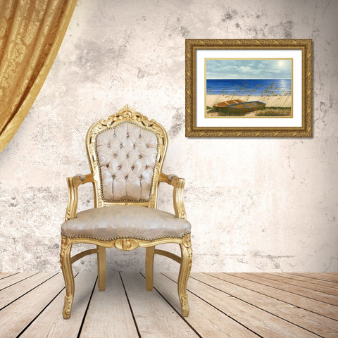 All You Need Gold Ornate Wood Framed Art Print with Double Matting by Romanello, Diane