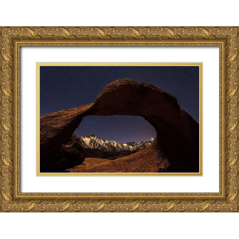 Venus Through Mobius Arch Gold Ornate Wood Framed Art Print with Double Matting by Severn, Shawn/Corinne