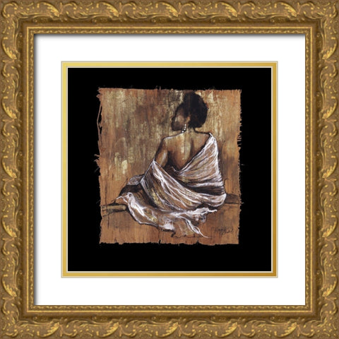 Soulful Grace III Gold Ornate Wood Framed Art Print with Double Matting by Stewart, Monica