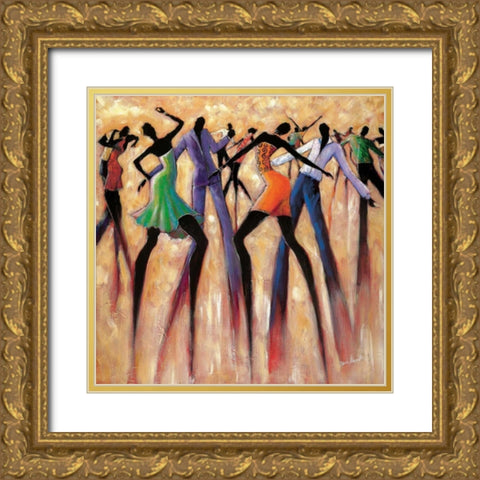 T.G.I.F. Gold Ornate Wood Framed Art Print with Double Matting by Stewart, Monica