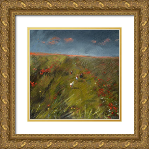 The Long Walk Home Gold Ornate Wood Framed Art Print with Double Matting by Timmerman, Lisa
