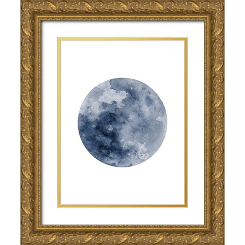 Blue Moon Gold Ornate Wood Framed Art Print with Double Matting by Wong, Brandon