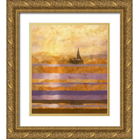 Light of The Sun No. 1 Gold Ornate Wood Framed Art Print with Double Matting by Wiley, Marta