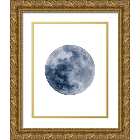 Phases Of The Moon No. 2 Gold Ornate Wood Framed Art Print with Double Matting by Wong, Brandon