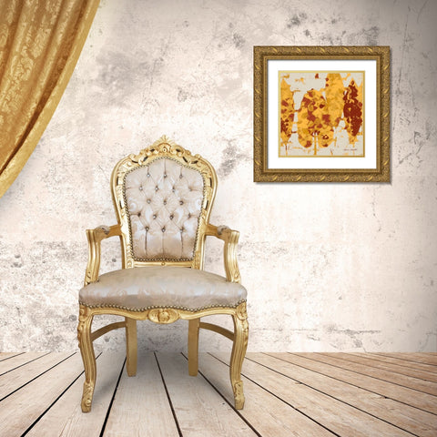 Spice Sunlit Marsh II Gold Ornate Wood Framed Art Print with Double Matting by Loreth, Lanie