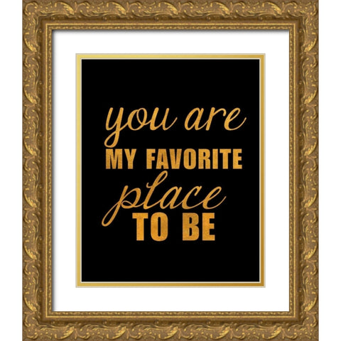 Dance and Be II Gold Ornate Wood Framed Art Print with Double Matting by SD Graphics Studio
