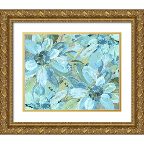 Celestial Blooms Gold Ornate Wood Framed Art Print with Double Matting by Loreth, Lanie