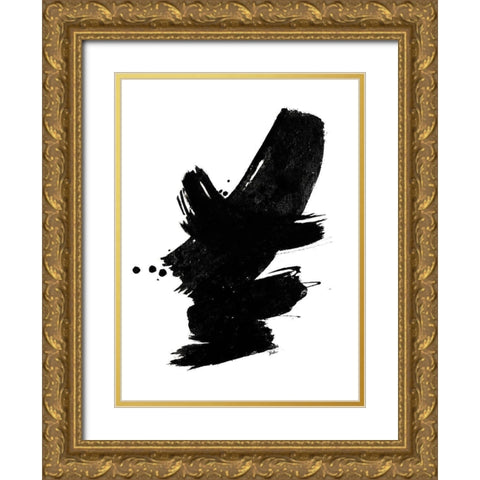 Black Dance Gold Ornate Wood Framed Art Print with Double Matting by Pinto, Patricia