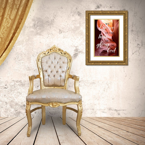 Rejoice and Glory Gold Ornate Wood Framed Art Print with Double Matting by ODell, Debbie