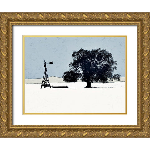 Keeping Company Gold Ornate Wood Framed Art Print with Double Matting by Mabat, Ynon