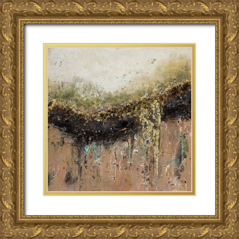 Earth Gold Ornate Wood Framed Art Print with Double Matting by Pinto, Patricia