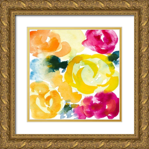Sunny and Carefree I Gold Ornate Wood Framed Art Print with Double Matting by Loreth, Lanie