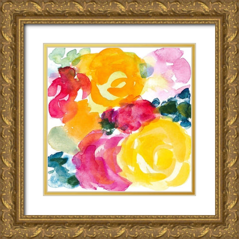 Sunny and Carefree II Gold Ornate Wood Framed Art Print with Double Matting by Loreth, Lanie