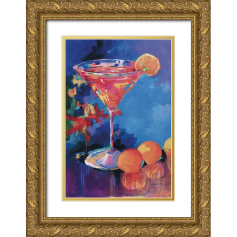 L.A. Cosmo Gold Ornate Wood Framed Art Print with Double Matting by Slivka, Jane