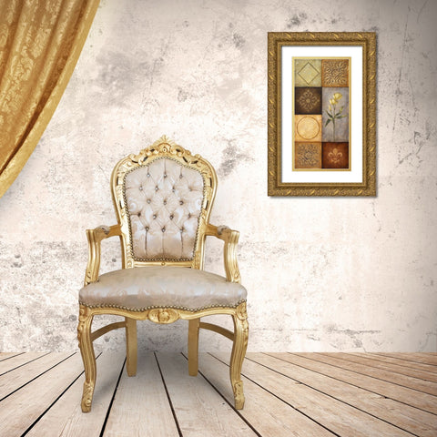 Simplicity I Gold Ornate Wood Framed Art Print with Double Matting by Marcon, Michael