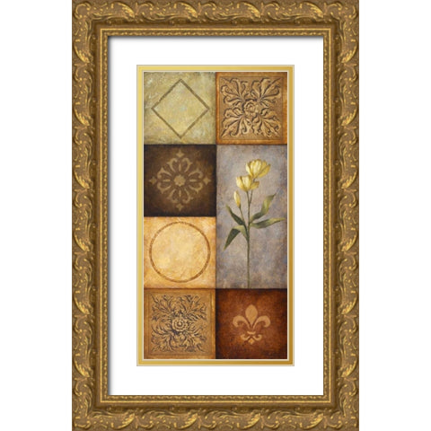 Simplicity I Gold Ornate Wood Framed Art Print with Double Matting by Marcon, Michael
