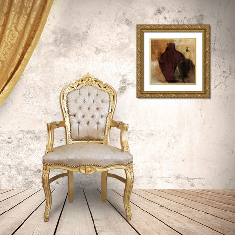 Glass Gathering I Gold Ornate Wood Framed Art Print with Double Matting by Loreth, Lanie