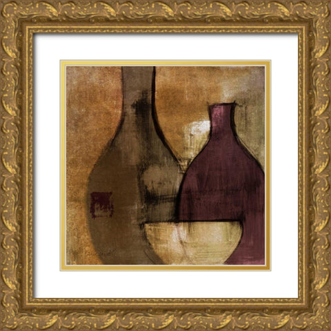 Glass Gathering II Gold Ornate Wood Framed Art Print with Double Matting by Loreth, Lanie