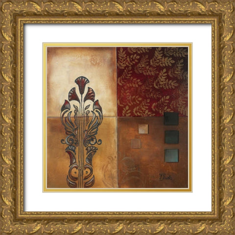 Ornaments II Gold Ornate Wood Framed Art Print with Double Matting by Pinto, Patricia