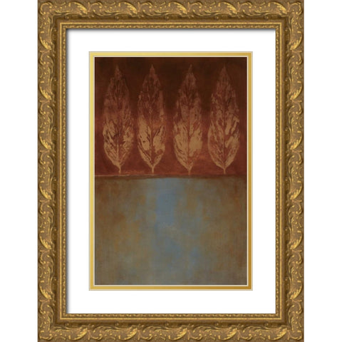 Stem of Brunir II Gold Ornate Wood Framed Art Print with Double Matting by Loreth, Lanie