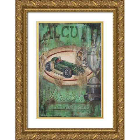 Vintage Calcutta I Gold Ornate Wood Framed Art Print with Double Matting by Hakimipour-Ritter