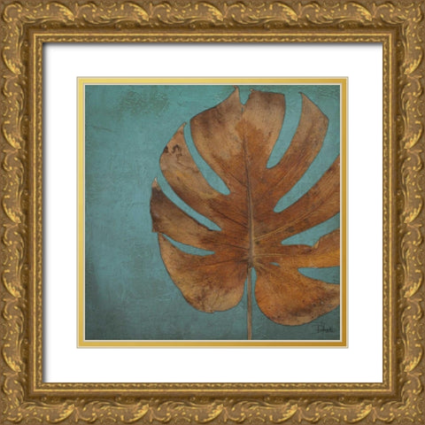 Dry Balazo in Blue I Gold Ornate Wood Framed Art Print with Double Matting by Pinto, Patricia