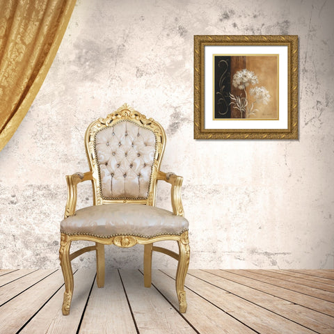 Delicate Beauty I Gold Ornate Wood Framed Art Print with Double Matting by Loreth, Lanie