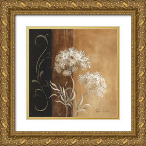 Delicate Beauty I Gold Ornate Wood Framed Art Print with Double Matting by Loreth, Lanie