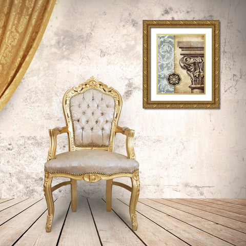 Romanesque I Gold Ornate Wood Framed Art Print with Double Matting by Marcon, Michael