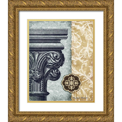 Romanesque II Gold Ornate Wood Framed Art Print with Double Matting by Marcon, Michael