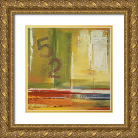 House 52 Gold Ornate Wood Framed Art Print with Double Matting by Pinto, Patricia