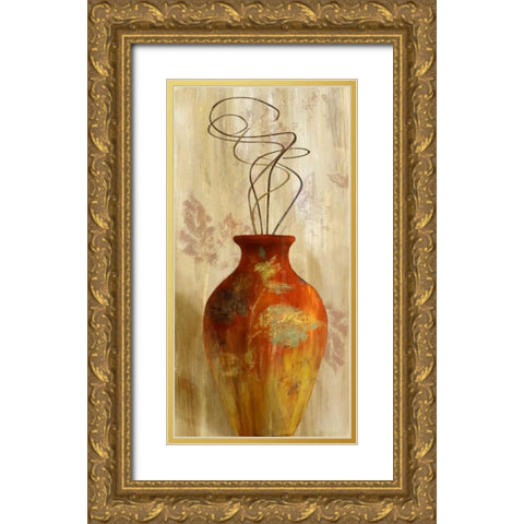 Fall Vessel I Gold Ornate Wood Framed Art Print with Double Matting by Loreth, Lanie