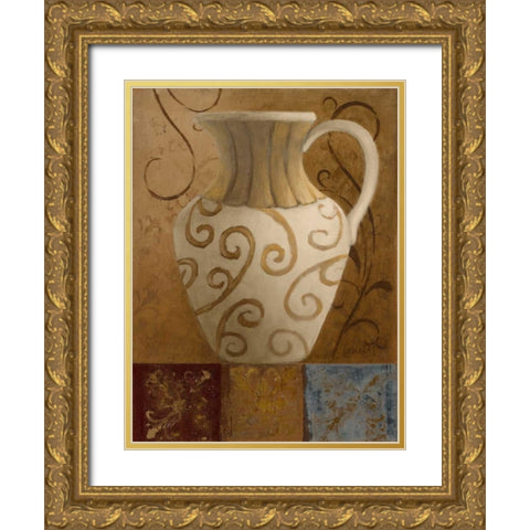 Elegant Vessel II Gold Ornate Wood Framed Art Print with Double Matting by Loreth, Lanie