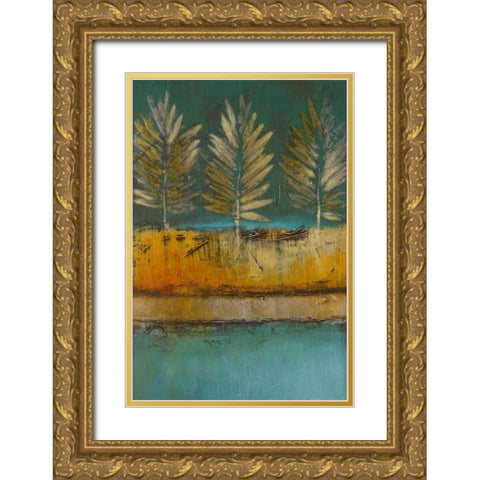 Midnight Island II Gold Ornate Wood Framed Art Print with Double Matting by Loreth, Lanie