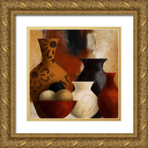 Spiced Vessels II Gold Ornate Wood Framed Art Print with Double Matting by Loreth, Lanie