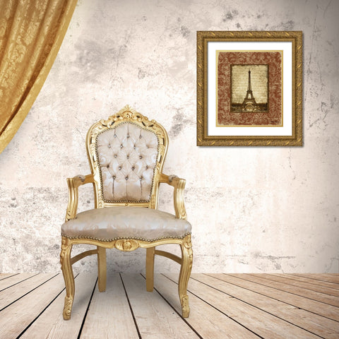Jaime Paris I Gold Ornate Wood Framed Art Print with Double Matting by Marcon, Michael