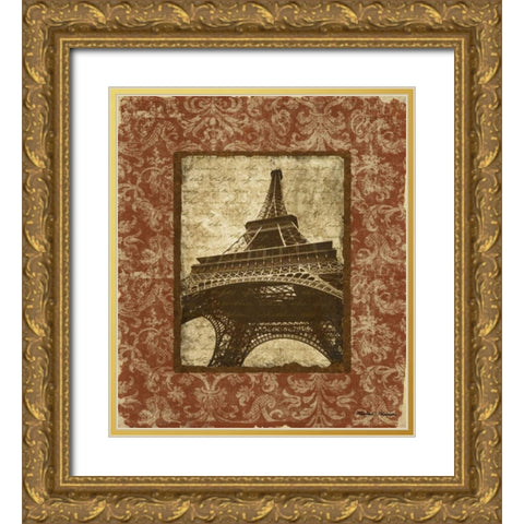Jaime Paris II Gold Ornate Wood Framed Art Print with Double Matting by Marcon, Michael